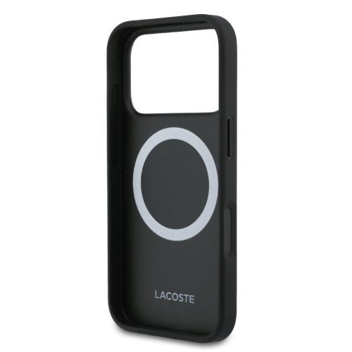 Lacoste PVC Blend MagSafe tok + pénztárca szett,  iPhone 17 Pro - barna