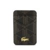 Lacoste PVC Blend MagSafe tok + pénztárca szett,  iPhone 17 Pro - barna