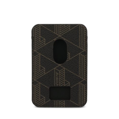 Lacoste PVC Blend MagSafe tok + pénztárca szett,  iPhone 17 Pro - barna