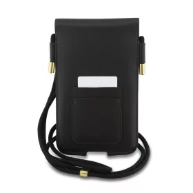   Lacoste PVC Blend Monogram Metal Logo XL telefontáska – Barna