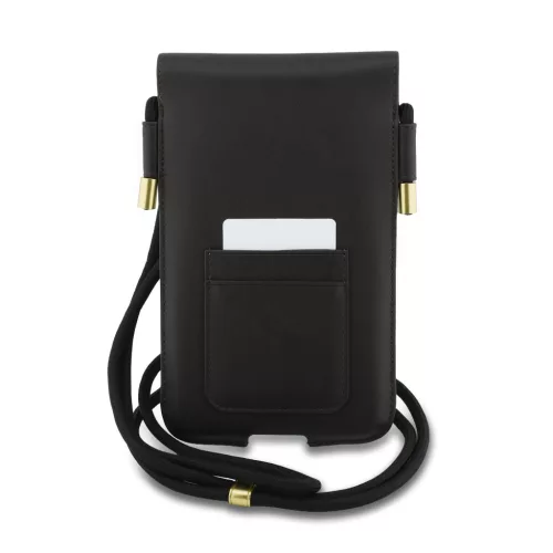 Lacoste PVC Blend Monogram Metal Logo XL telefontáska – Barna