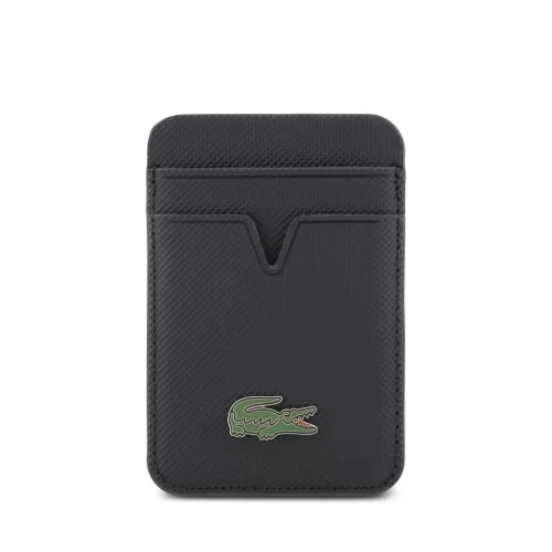 Lacoste PU Iconic Petit Pique MagSafe Pénztárca - sötétkék