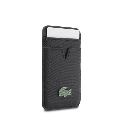 Lacoste PU Iconic Petit Pique MagSafe Pénztárca - sötétkék