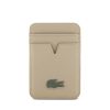  Lacoste PU Iconic Petit Pique MagSafe Pénztárca - taupe