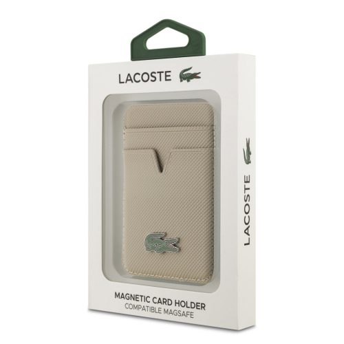  Lacoste PU Iconic Petit Pique MagSafe Pénztárca - taupe