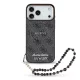 Guess PU 4G MagSafe Strap LIMITÁLT kiadás 299 tok, iPhone 17 Pro Max - fekete