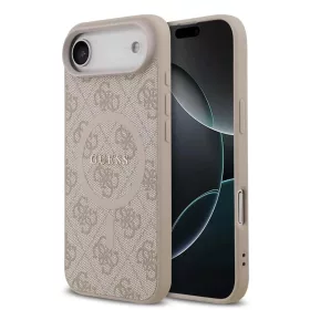   Guess PU Leather 4G Colored Ring MagSafe tok, iPhone Air - rózsaszín