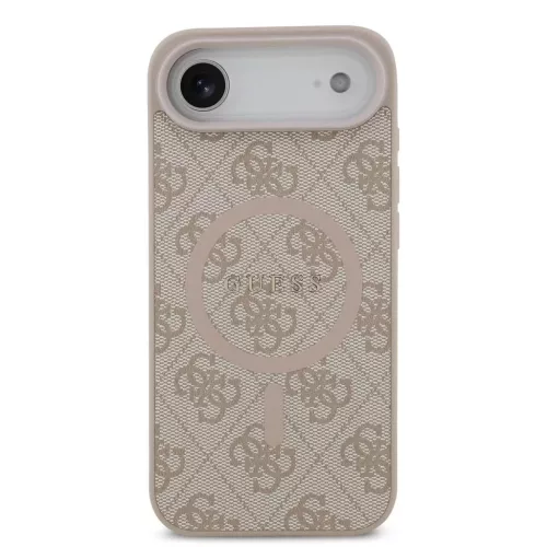 Guess PU Leather 4G Colored Ring MagSafe tok, iPhone Air - rózsaszín