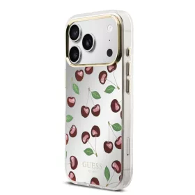   Guess PC/TPU Mirror Glitter Cherry MagSafe tok, iPhone 17 Pro