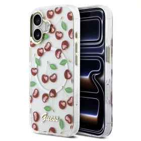 Guess IML Glitter Cherry MagSafe tok,  iPhone 17