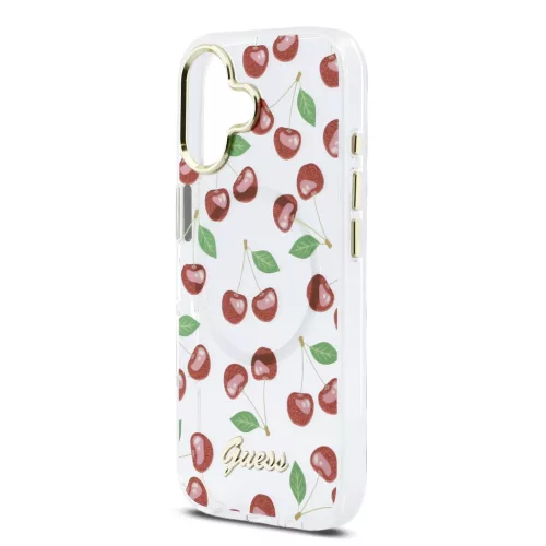 Guess IML Glitter Cherry MagSafe tok,  iPhone 17