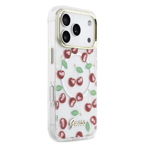  Guess IML Glitter Cherry MagSafe tok, iPhone 17 Pro