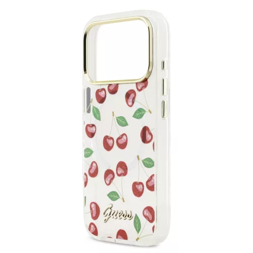  Guess IML Glitter Cherry MagSafe tok, iPhone 17 Pro