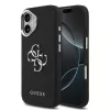 Guess PU Grained 4G Metal Logo tok Apple iPhone 17 készülékhez – Fekete