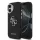 Guess PU Grained 4G Metal Logo tok Apple iPhone 17 készülékhez – Fekete
