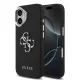 Guess PU Grained 4G Metal Logo tok Apple iPhone 17 készülékhez – Fekete