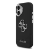 Guess PU Grained 4G Metal Logo tok Apple iPhone 17 készülékhez – Fekete