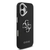 Guess PU Grained 4G Metal Logo tok Apple iPhone 17 készülékhez – Fekete