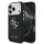 Guess PU Grained 4G Metal Logo tok Apple iPhone 17 Pro készülékhez – Fekete