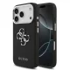 Guess PU Grained 4G Metal Logo tok Apple iPhone 17 Pro készülékhez – Fekete