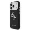 Guess PU Grained 4G Metal Logo tok Apple iPhone 17 Pro készülékhez – Fekete