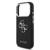 Guess PU Grained 4G Metal Logo tok Apple iPhone 17 Pro készülékhez – Fekete