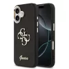 Guess PU Fixed Glitter 4G Metal Frame tok Apple iPhone 17 készülékhez – Fekete