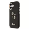 Guess PU Fixed Glitter 4G Metal Frame tok Apple iPhone 17 készülékhez – Fekete