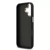 Guess PU Fixed Glitter 4G Metal Frame tok Apple iPhone 17 készülékhez – Fekete
