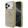 Guess PU Fixed Glitter 4G Metal Frame tok Apple iPhone 17 Pro Max készülékhez – Arany