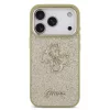Guess PU Fixed Glitter 4G Metal Frame tok Apple iPhone 17 Pro Max készülékhez – Arany
