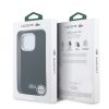  Lacoste PVC Iconic Petit Pique fém logós MagSafe hátlap iPhone 16 Pro - fekete