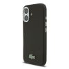 Lacoste PVC Iconic Petit Pique fém logós MagSafe hátlap iPhone 16  - fekete