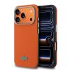 Lacoste PVC Petit Pique Semi Wrap MagSafe Kryt pro iPhone 17 Pro Orange