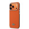 Lacoste PVC Petit Pique Semi Wrap MagSafe Kryt pro iPhone 17 Pro Orange