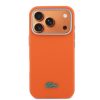 Lacoste PVC Petit Pique Semi Wrap MagSafe Kryt pro iPhone 17 Pro Orange