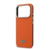 Lacoste PVC Petit Pique Semi Wrap MagSafe Kryt pro iPhone 17 Pro Orange