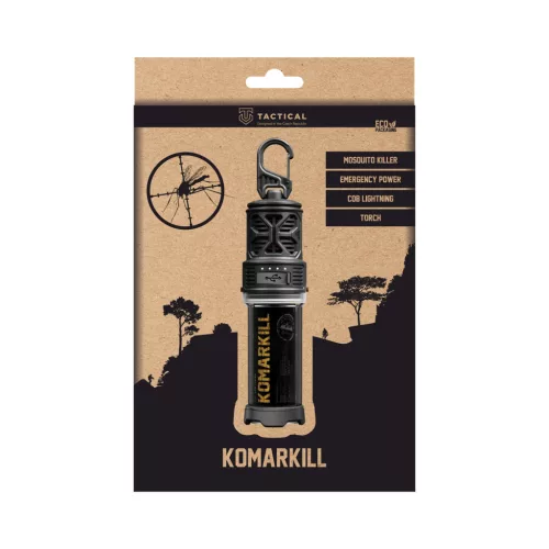 Tactical KomarKill 3in1 szúnyogriasztó + LED lámpa + vész-power bank