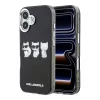 Karl Lagerfeld IML Choupette Trio Watercolor MagSafe tok Apple iPhone 17 készülékhez – Fekete