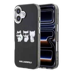   Karl Lagerfeld IML Choupette Trio Watercolor MagSafe tok Apple iPhone 17 készülékhez – Fekete
