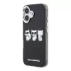 Karl Lagerfeld IML Choupette Trio Watercolor MagSafe tok Apple iPhone 17 készülékhez – Fekete