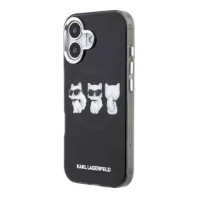   Karl Lagerfeld IML Choupette Trio Watercolor MagSafe tok Apple iPhone 17 készülékhez – Fekete