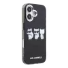 Karl Lagerfeld IML Choupette Trio Watercolor MagSafe tok Apple iPhone 17 készülékhez – Fekete