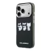 Karl Lagerfeld IML Choupette Trio Watercolor MagSafe tok Apple iPhone 17 Pro készülékhez – Fekete
