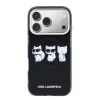 Karl Lagerfeld IML Choupette Trio Watercolor MagSafe tok Apple iPhone 17 Pro készülékhez – Fekete