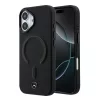 Mercedes PU Leather 3D MagSafe tok Apple iPhone 17 készülékhez – Fekete