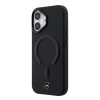 Mercedes PU Leather 3D MagSafe tok Apple iPhone 17 készülékhez – Fekete
