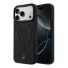 Mercedes PU Leather 3D MagSafe tok Apple iPhone 17 Pro készülékhez – Fekete