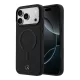 Mercedes PU Leather 3D MagSafe tok Apple iPhone 17 Pro készülékhez – Fekete