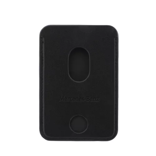 Mercedes PU Leather MagSafe kártyatartó / pénztárca – Fekete
